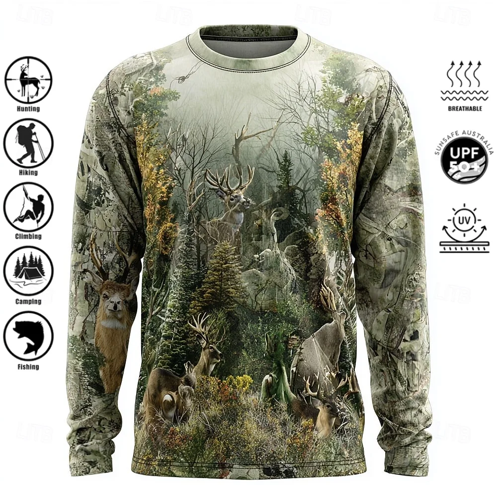 Мужская футболка с длинным рук – обзор и цена Outdoor Hunting Prints